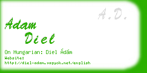 adam diel business card